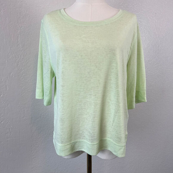 Athleta Shirt Womens Small Mint Breezy Serene Lightweight Sheer Top Comfort - Picture 1 of 11